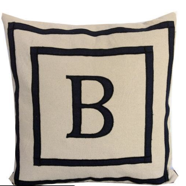 Appliquéd personalized pillow